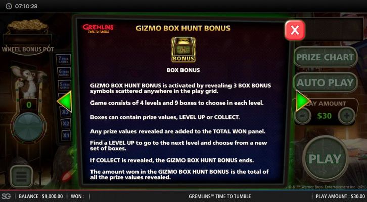 Gizmo Hunt Bonus