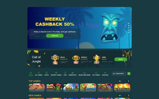 Abo Casino Homepage Image