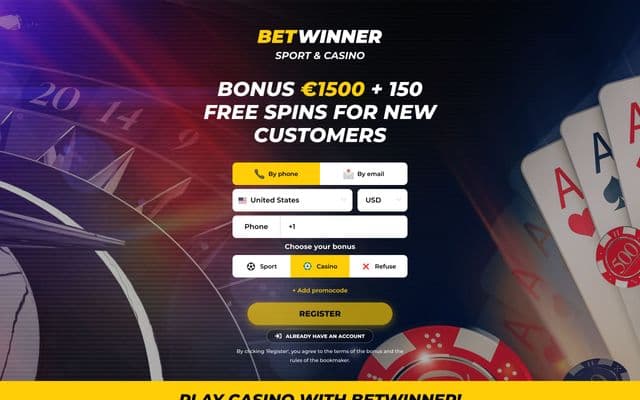 Betwinner Homepage Image