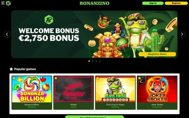 Bonanzino Homepage Image