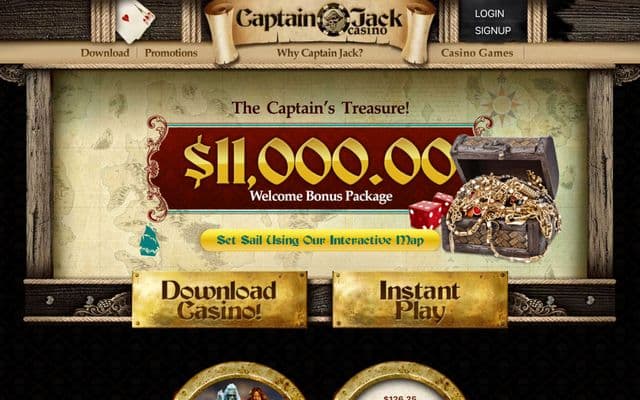 Captain Jacks Homepage Image