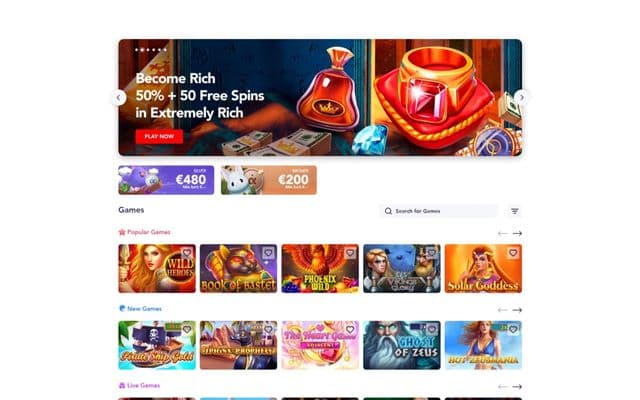 Casino Alpha Homepage Image