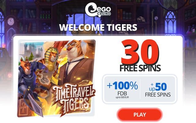 Ego Casino Homepage Image