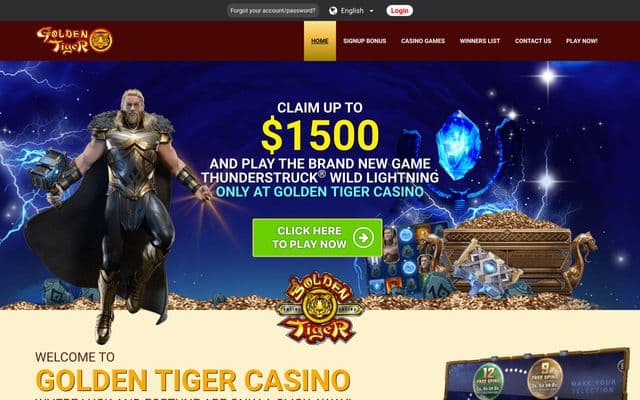 Golden Tiger Homepage Image