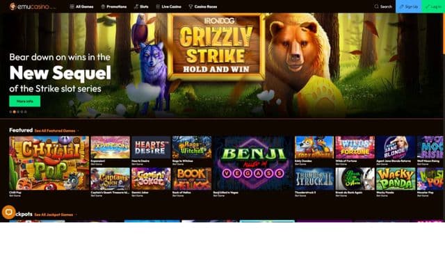 Mongoose Casino Homepage Image