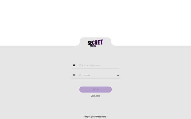 Secret Slots Homepage Image