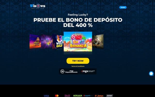 Win Own Casino Homepage Image