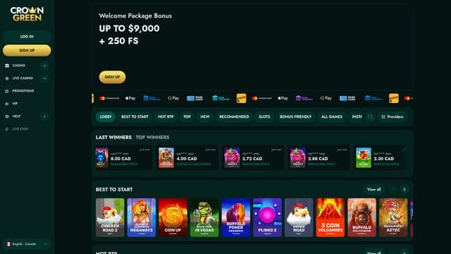 Crowngreenhome screen