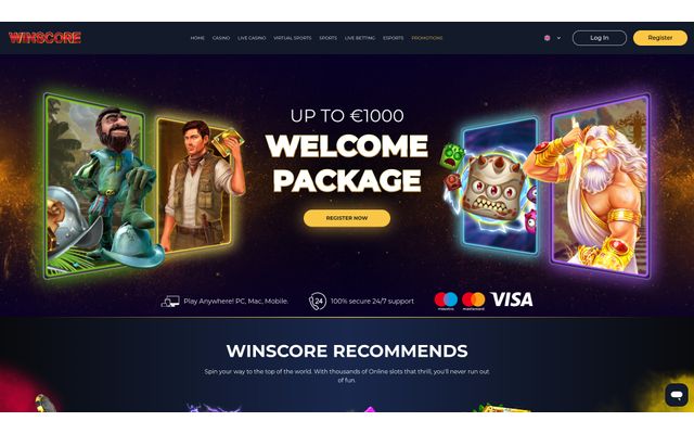 Winscore Homepage Image