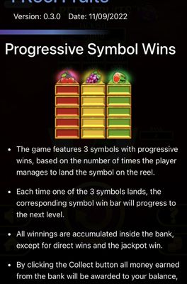 Progressive Symbol Wins