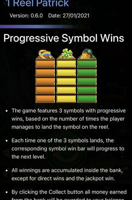 Progressive Symbol Wins