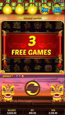 3 Free Spins Awarded