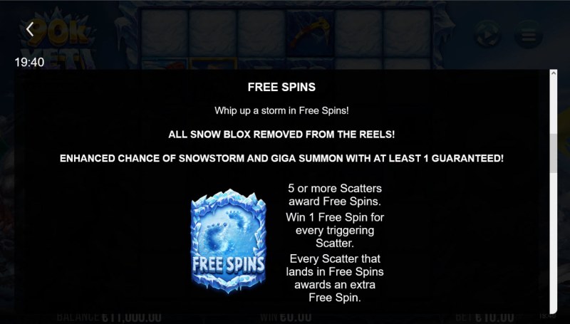 Free Spin Feature Rules