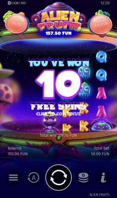 10 Free Spins Awarded