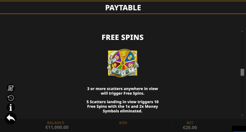 Free Spin Feature Rules