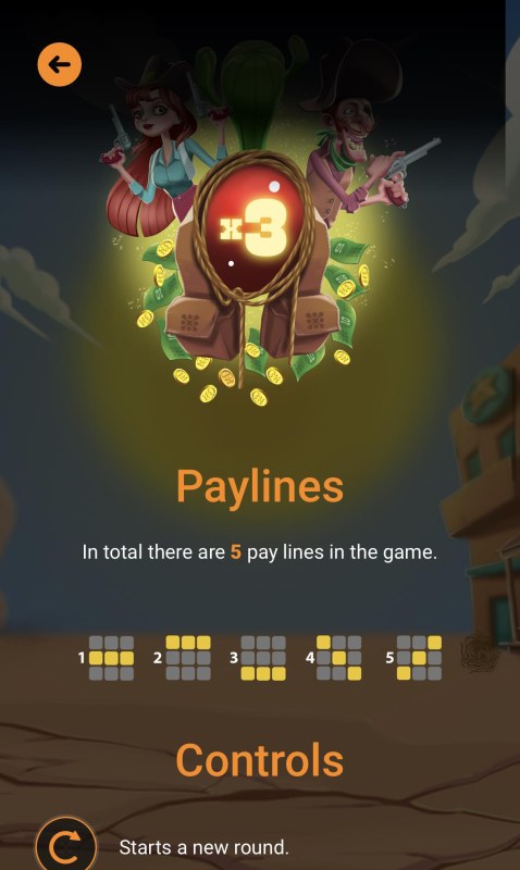 Paylines 1-5