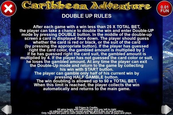 Double Up Rules