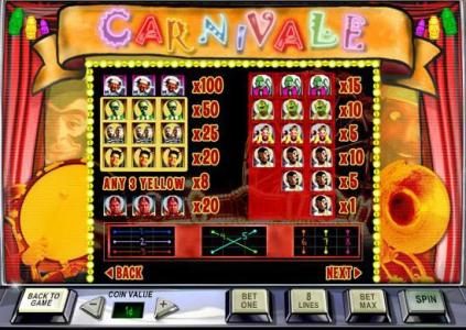 slot game symbols paytable