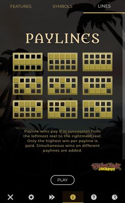 Paylines 1-9