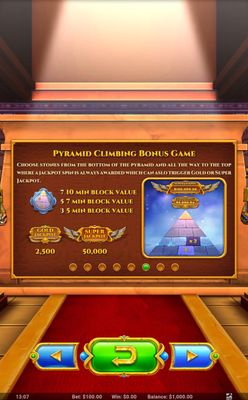 Pyramid Climber Bonus Game