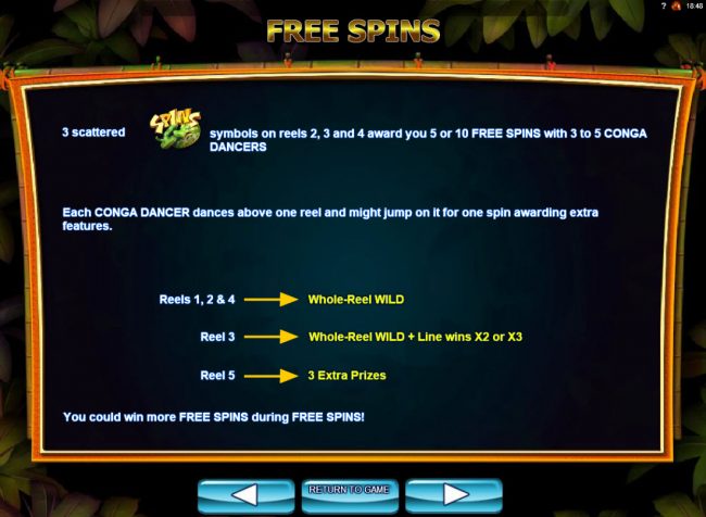 Free Spins Bonus Game Rules