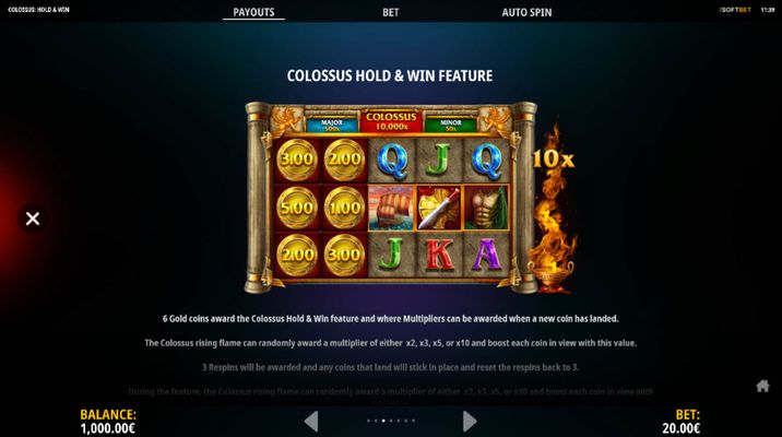 Hold and Win Feature