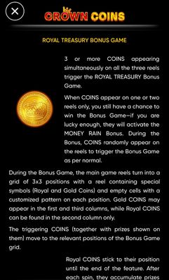 Royal Treasury Bonus Game