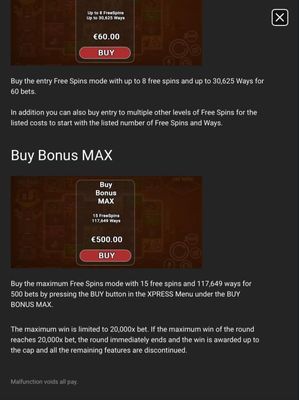 Buy Bonus