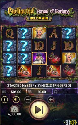 Stacked Mystery Symbols Triggered