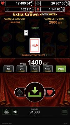 Red or Black Gamble Feature