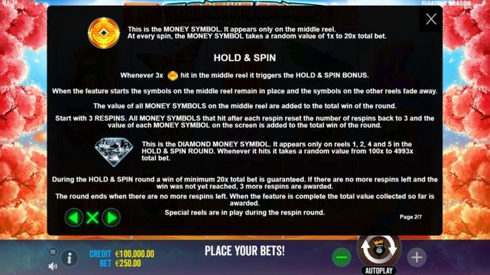 Hold and Spin Feature