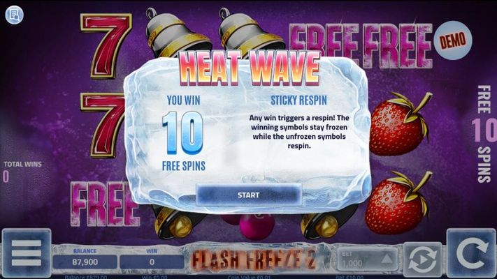 10 Free Spins Awarded