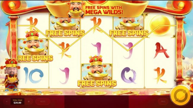 Free Spins feature triggered.