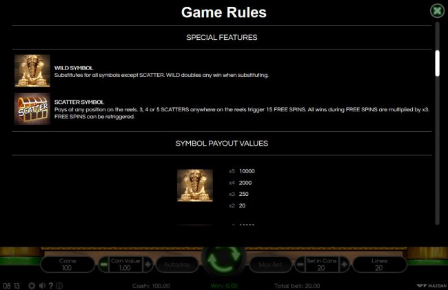 Wild and Scatter Symbol Rules