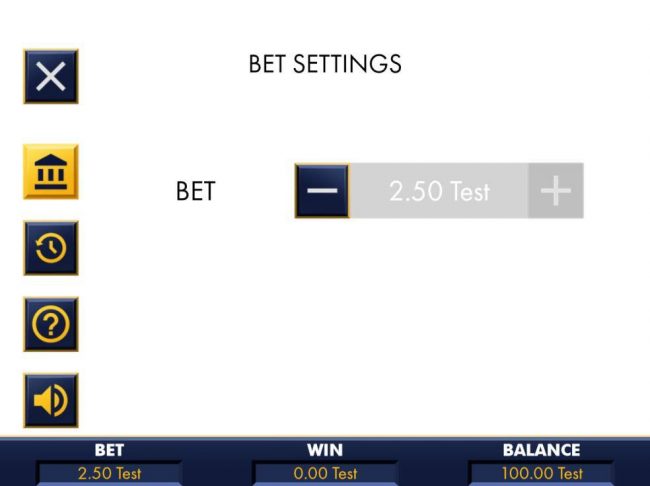 Click on the side menu button to adjust the coin value.