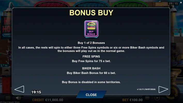 Buy Bonus