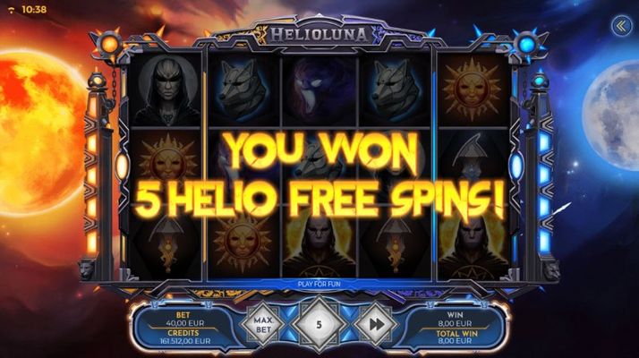 5 Free Spins Awarded