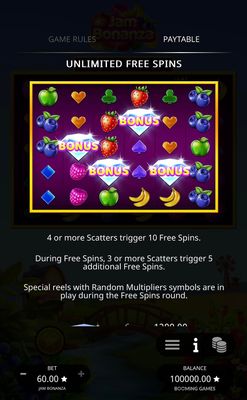 Unlimited Free Spins