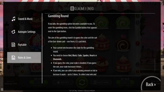 Gamble Feature Rules