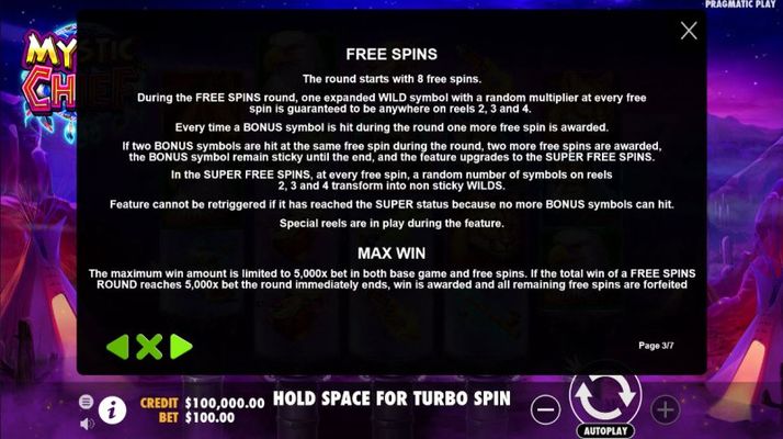 Free Spin Feature Rules