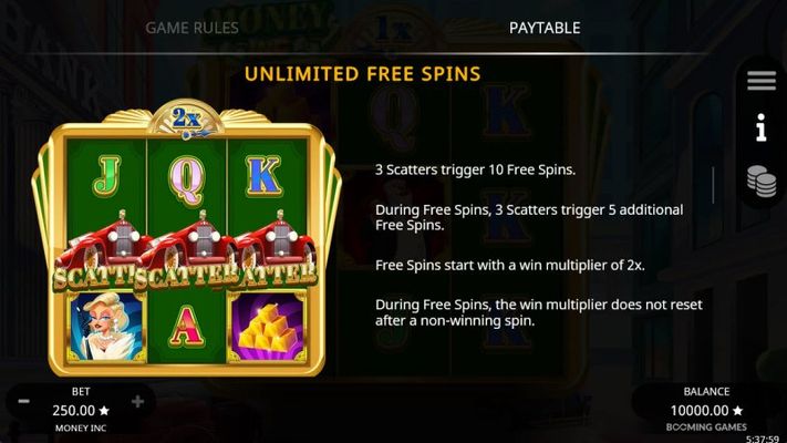 Unlimited Free Spins