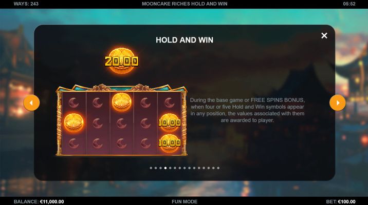 Hold and Win Feature