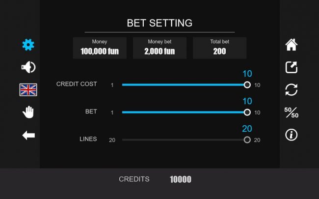 Betting Settings