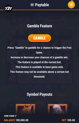 Gamble Feature