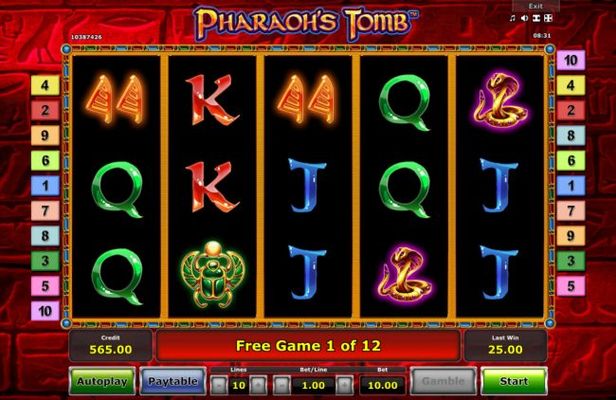 Free Spins Game Board