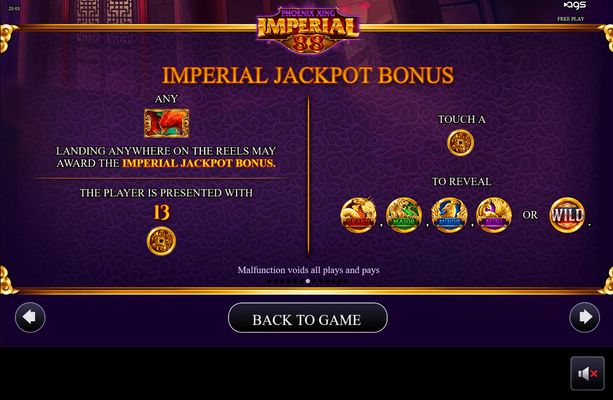 Imperial Jackpot Bonus