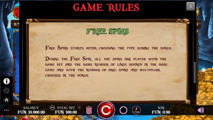 Free Spin Feature Rules