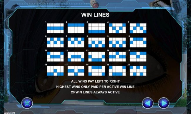 Win Lines 1-20