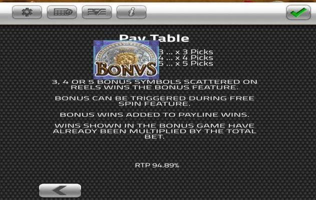 Bonus Game Rules