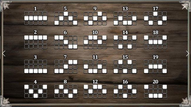 Payline Diagrams 1-20